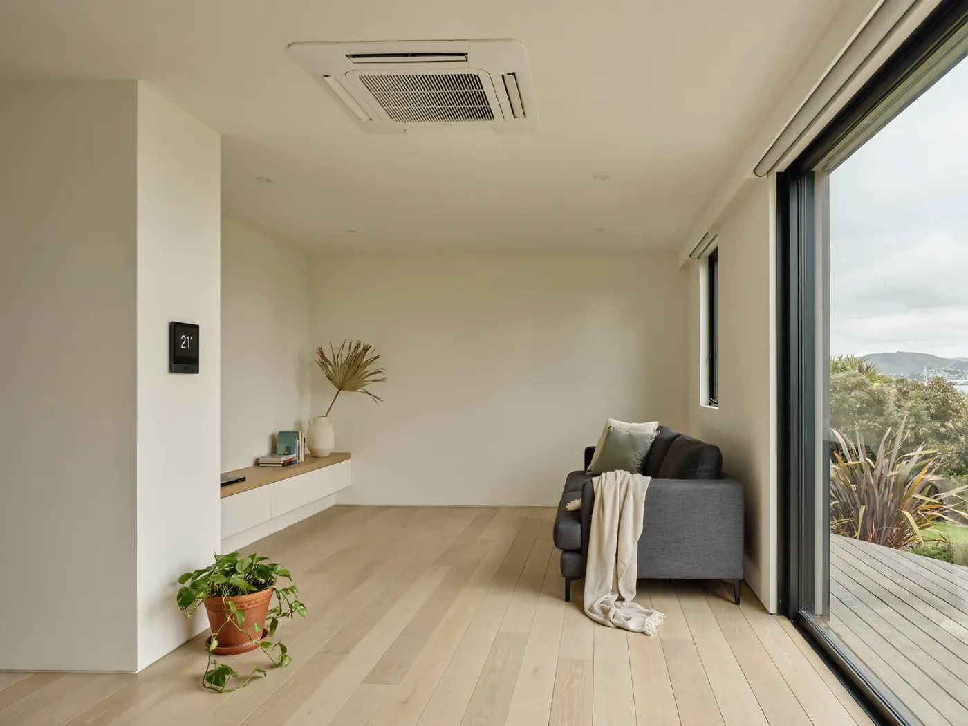 Ceiling cassette heat pump in Wellington